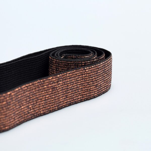 Elastic with metallic thread