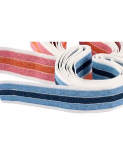 Elastic Stripes and metallic thread